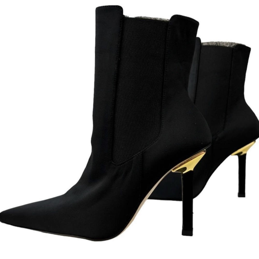 GOOD AMERICAN HIGH KICKSTAND NEOPRENE BOOTIES BLACK SIZE: 8.5 & 9 NWOB